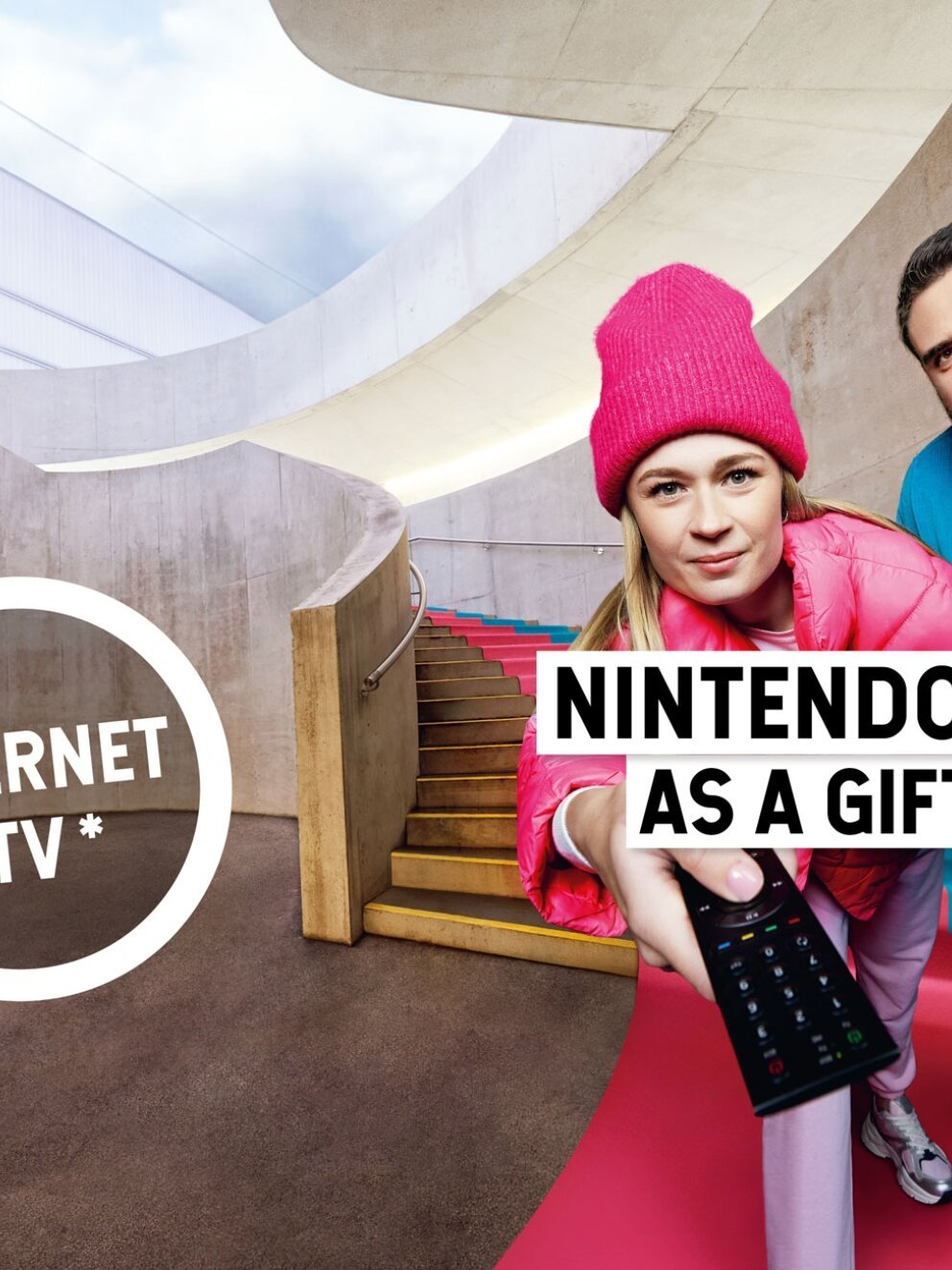 Free Nintendo Switch 2 with a Combo Internet + TV subscription. Offer valid from November 26, 2025, to January 13, 2026.